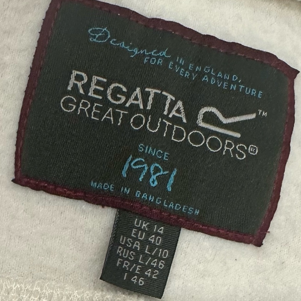 EUC Regatta L Sz 10 Great Outdoors Women's Off White Fleece Jacket - Picture 6 of 6